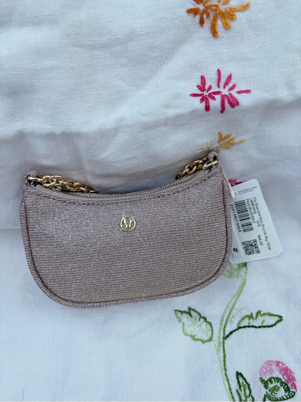 lululemon athletica Sparkling Rose Mini Chain Pouch